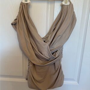 Abercrombie & Fitch Cream Modal-Blend Top